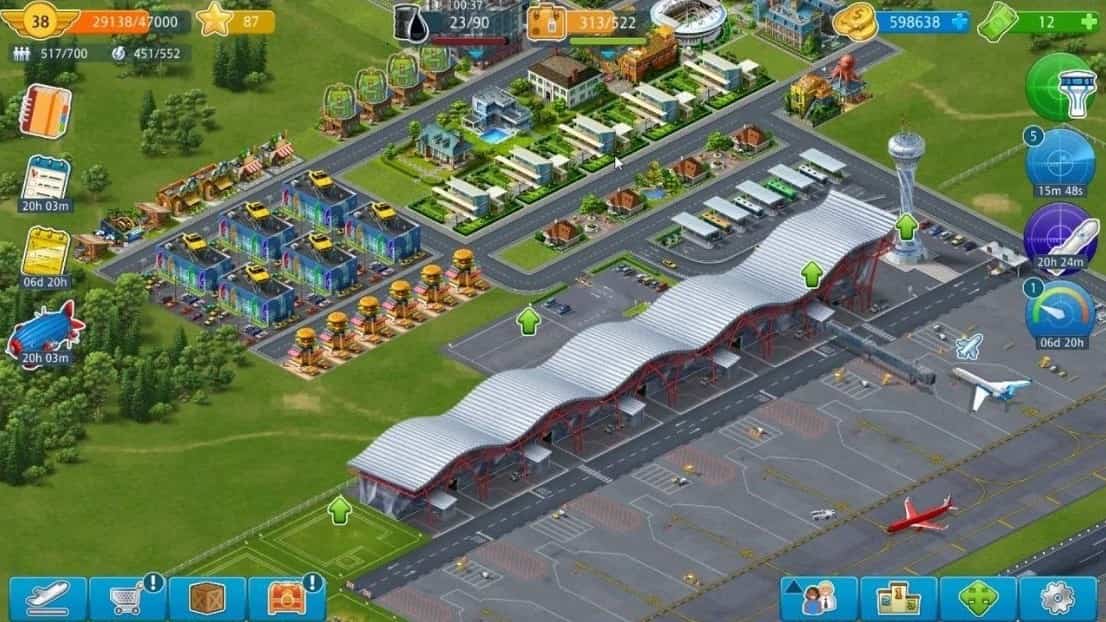 تحميل لعبة airport city مهكرة اخر اصدار للاندرويد