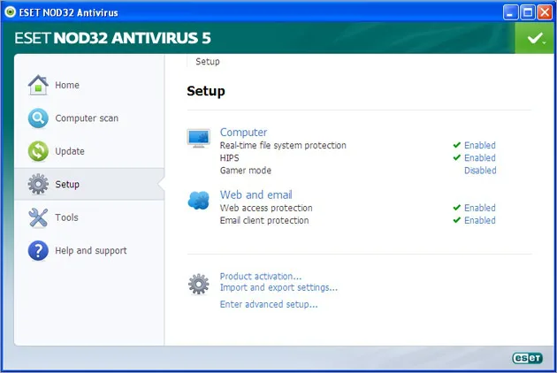 تحميل برنامج eset nod32 antivirus مع تفعيل مدى الحياة