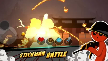 تحميل لعبة stickman battle مهكرة للأندرويد