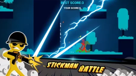 تحميل لعبة stickman battle مهكرة للأندرويد