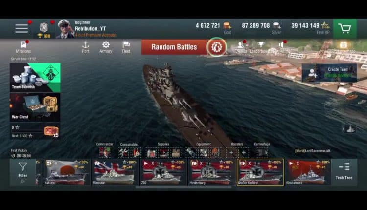 تحميل لعبة world of warships blitz مهكرة