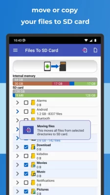 برنامج نقل الملفات إلى بطاقة sd تطبيق Move files to SD card النسخة الكاملة
